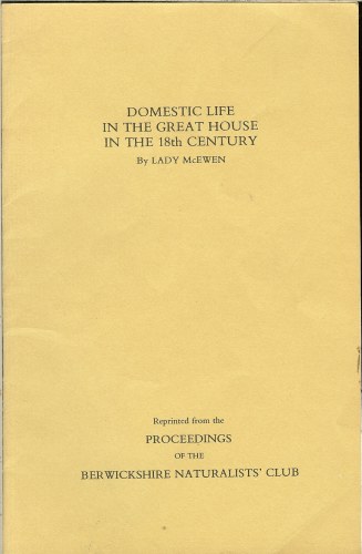 Image for DOMESTIC LIFE IN THE GREAT COUNTRY HOUSE IN THE 18TH CENTURY