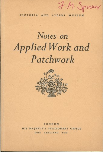 Image for NOTES ON APPLIED WORK AND PATCHWORK