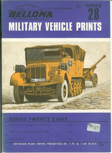 Image for BELLONA MILITARY VEHICLE PRINTS: SERIES TWENTY EIGHT