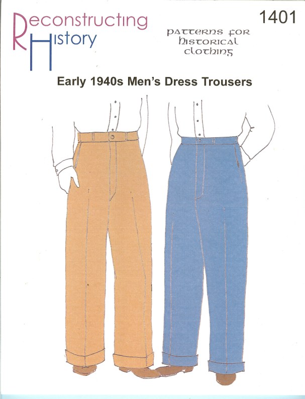 RH1401: EARLY 1940S MEN'S DRESS TROUSERS Image for RH1401: EARLY 1940S MEN'S DRESS TROUSERS