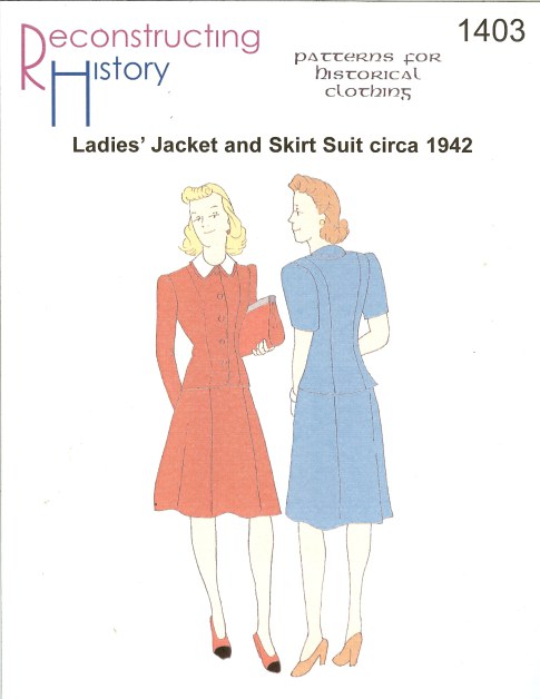 RH1403: LADIES' JACKET AND SKIRT SUIT CIRCA 1942 Image for RH1403: LADIES' JACKET AND SKIRT SUIT CIRCA 1942