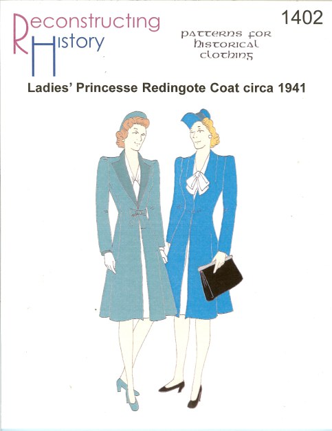 RH1402: LADIES' PRINCESSE REDIGOTE COAT CIRCA 1941 Image for RH1402: LADIES' PRINCESSE REDIGOTE COAT CIRCA 1941