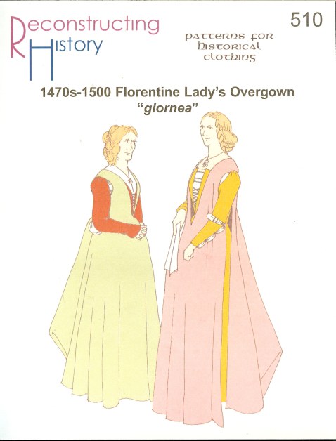 RH510: 1470S-1500 FLORENTINE LADY'S OVERGOWN GIORNEA Image for RH510: 1470S-1500 FLORENTINE LADY'S OVERGOWN GIORNEA
