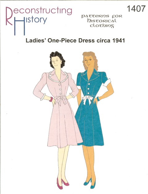 RH1407: LADIES' ONE-PIECE DRESS CIRCA 1941 Image for RH1407: LADIES' ONE-PIECE DRESS CIRCA 1941
