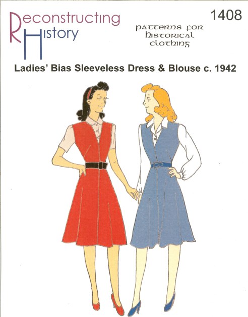 RH1408: LADIES' BIAS SLEEVELESS DRESS AND BLOUSE CIRCA 1942 Image for RH1408: LADIES' BIAS SLEEVELESS DRESS AND BLOUSE CIRCA 1942