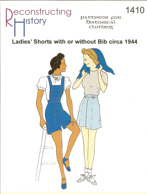 RH1410: LADIES' SHORTS WITH OR WITHOUT BIB CIRCA 1944 Image for RH1410: LADIES' SHORTS WITH OR WITHOUT BIB CIRCA 1944
