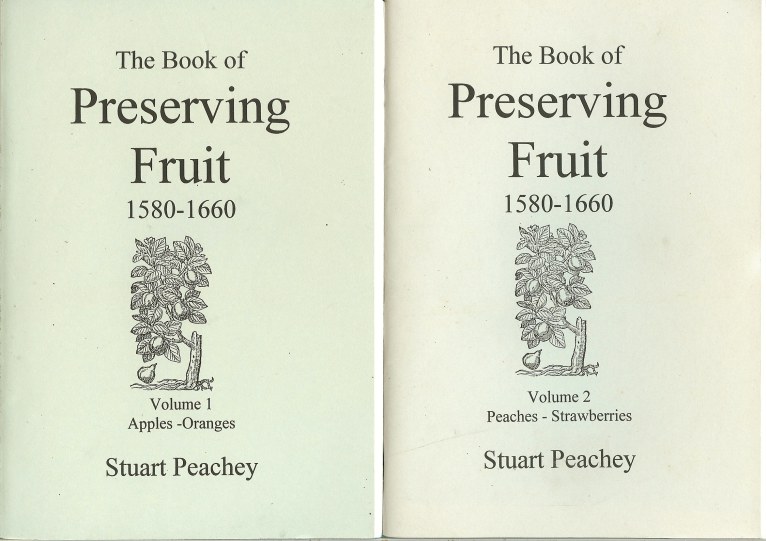 THE BOOK OF PRESERVING FRUIT 1580-1660 (TWO VOLUME SET) Image for THE BOOK OF PRESERVING FRUIT 1580-1660 (TWO VOLUME SET)