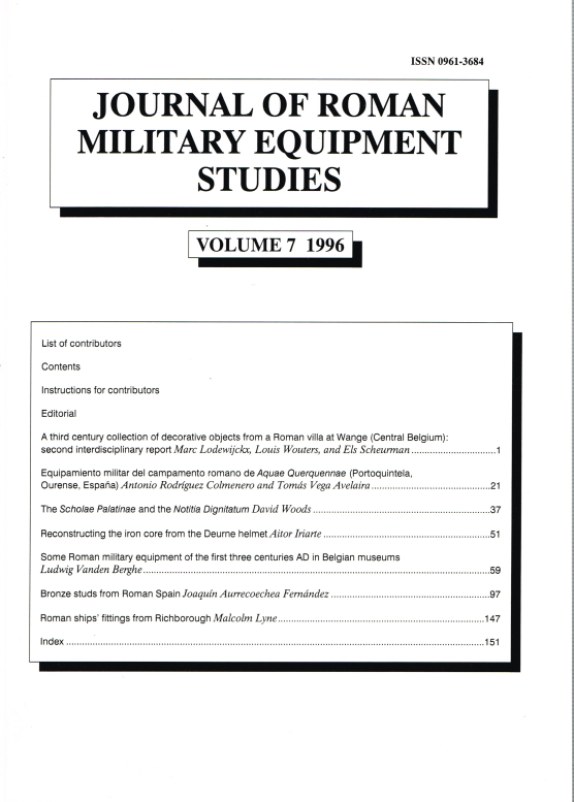 Image for JOURNAL OF ROMAN MILITARY EQUIPMENT STUDIES: VOLUME 7 1996