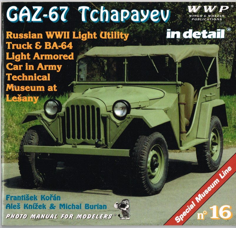 Image for SPECIAL MUSEUM LINE NO.16: GAZ-67 TCHAPAYEV IN DETAIL