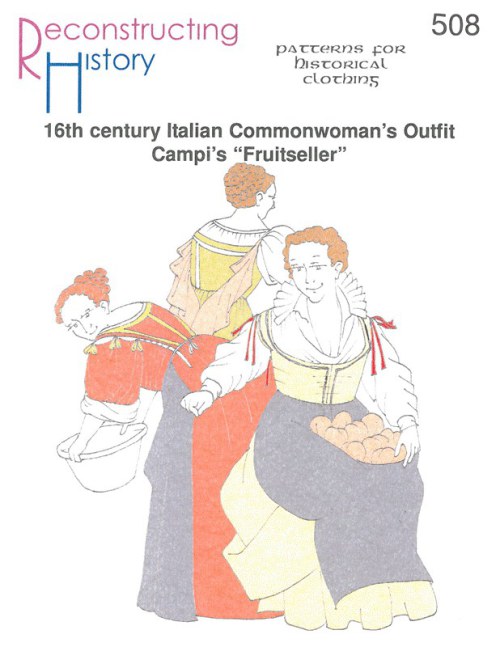 RH508: 16TH CENTURY ITALIAN COMMONWOMAN'S OUTFIT - CAMPI'S "FRUITSELLER" Image for RH508: 16TH CENTURY ITALIAN COMMONWOMAN'S OUTFIT - CAMPI'S "FRUITSELLER"