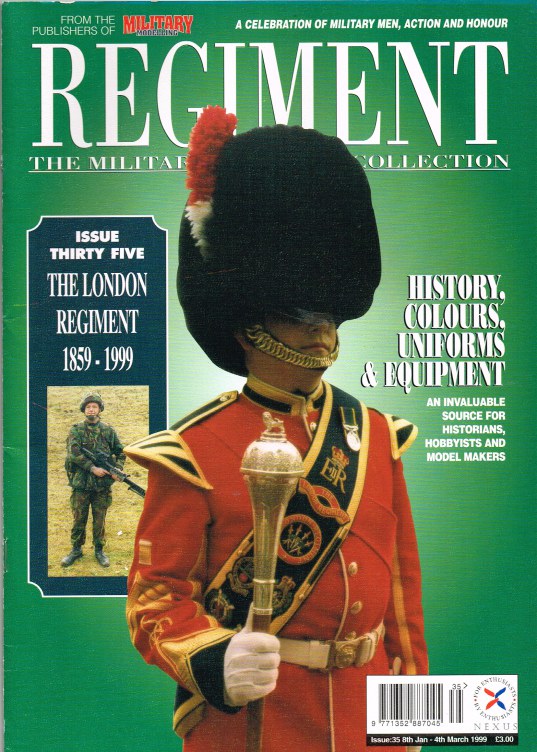 Image for REGIMENT: ISSUE THIRTY FIVE - THE LONDON REGIMENT 1859-1999
