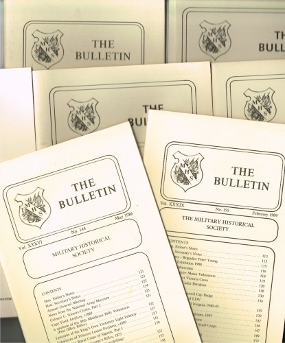 Image for THE BULLETIN: THE MILITARY HISTORICAL SOCIETY (BACK ISSUES AVAILABLE)