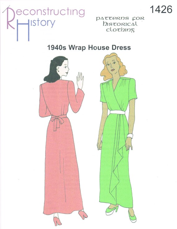 RH1426: 1944 WRAP HOUSE DRESS Image for RH1426: 1944 WRAP HOUSE DRESS