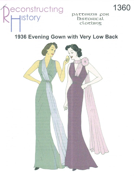 Image for RH1360: 1936 EVENING GOWN WITH VERY LOW BACK