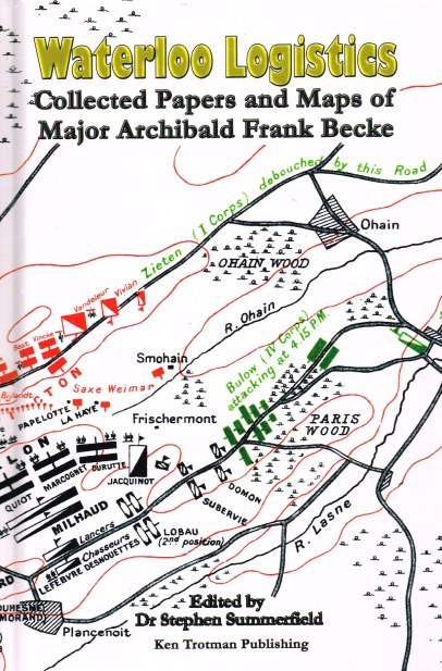 Image for WATERLOO LOGISTICS : COLLECTED PAPERS AND MAPS OF MAJOR ARCHIBALD FRANK BECKE