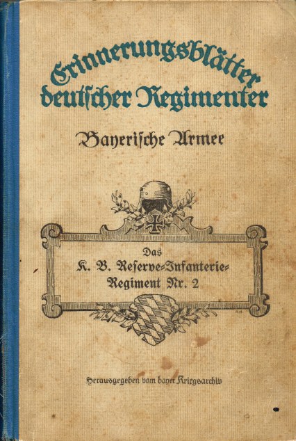 Image for BAYERISCHE ARMEE BAND 41: DAS K.B. RESERVE - INFANTERIE - REGIMENT NR.2 (GERMAN TEXT)
