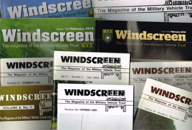WINDSCREEN : THE MAGAZINE OF THE MILITARY VEHICLE TRUST (BACK ISSUES AVAILABLE) Image for WINDSCREEN : THE MAGAZINE OF THE MILITARY VEHICLE TRUST (BACK ISSUES AVAILABLE)