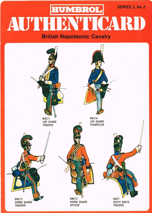 Image for HUMBROL AUTHENTICARD SERIES 2, NO.2: BRITISH NAPOLEONIC CAVALRY