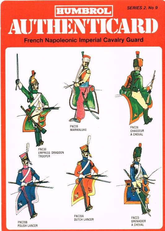 Image for HUMBROL AUTHENTICARD SERIES 2, NO.9: FRENCH NAPOLEONIC IMPERIAL CAVALRY GUARD
