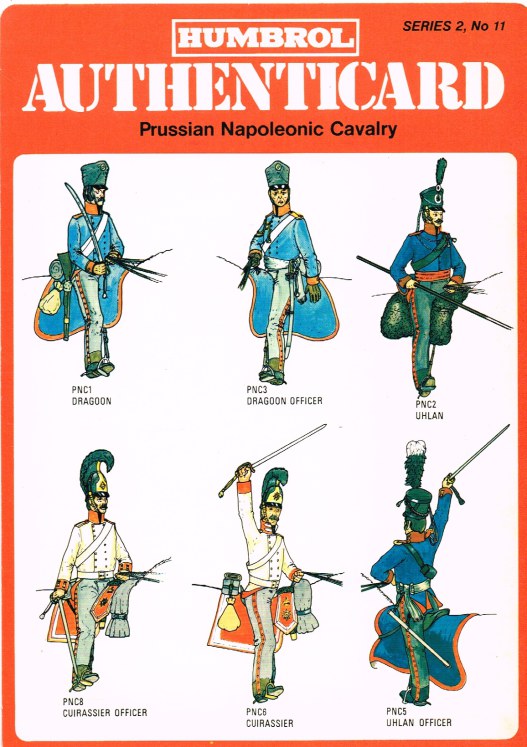 Image for HUMBROL AUTHENTICARD SERIES 2, NO.11: PRUSSIAN NAPOLEONIC CAVALRY