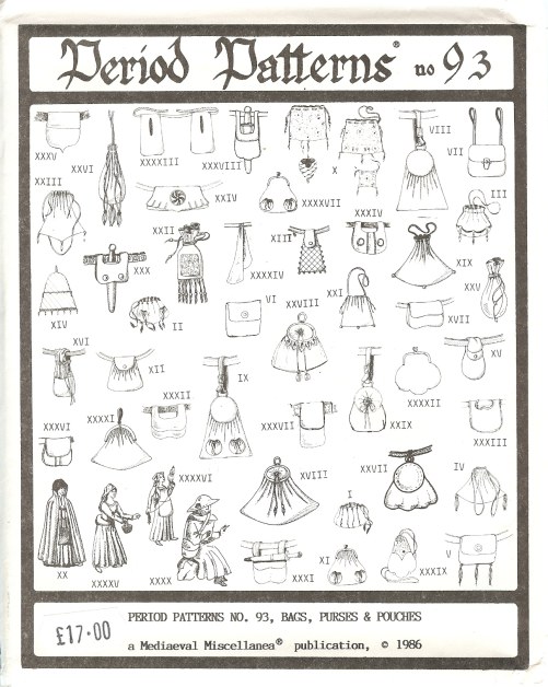 Image for PERIOD PATTERNS 93: BAGS, PURSES AND POUCHES C.650-1650S