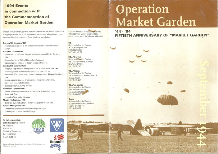 Image for OPERATION MARKET GARDEN: '44-'94 FIFTIETH ANNIVERSARY OF 'MARKET GARDEN' SEPTEMBER 1944