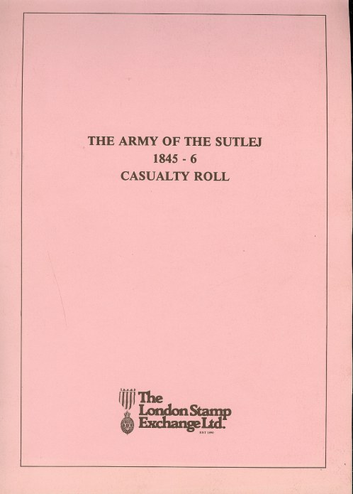 Image for THE ARMY OF THE SUTLEJ 1845-6 CASUALTY ROLL