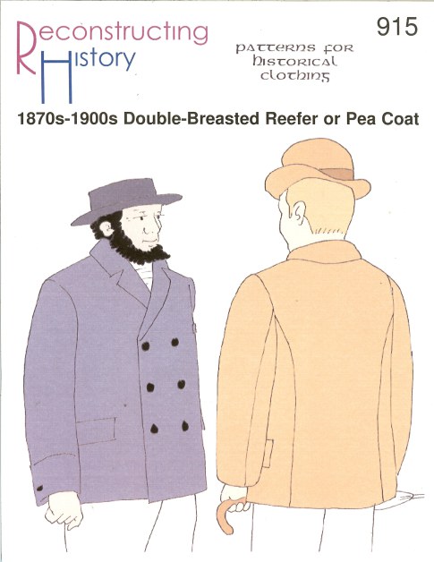 Image for RH915: 1870S-1900S DOUBLE-BREASTED REEFER OR PEA COAT