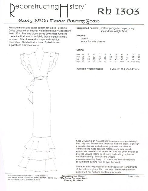 sachin and babi light blue dress Rare 1930s Vintage Sewing Pattern Evening or Wedding Gown Bust 36 . For  Sale at Ruby Lane