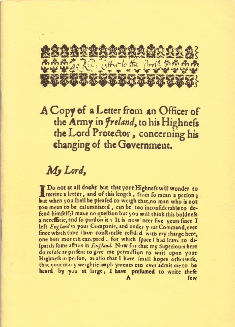 Image for A COPY OF A LETTER FROM AN OFFICER OF THE ARMY IN IRELAND