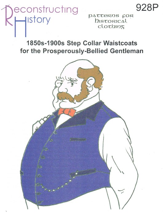 Image for RH928P: 1850S-1900S STEP COLLAR WAISTCOATS FOR THE PROSPEROUSLY-BELLIED GENTLEMAN