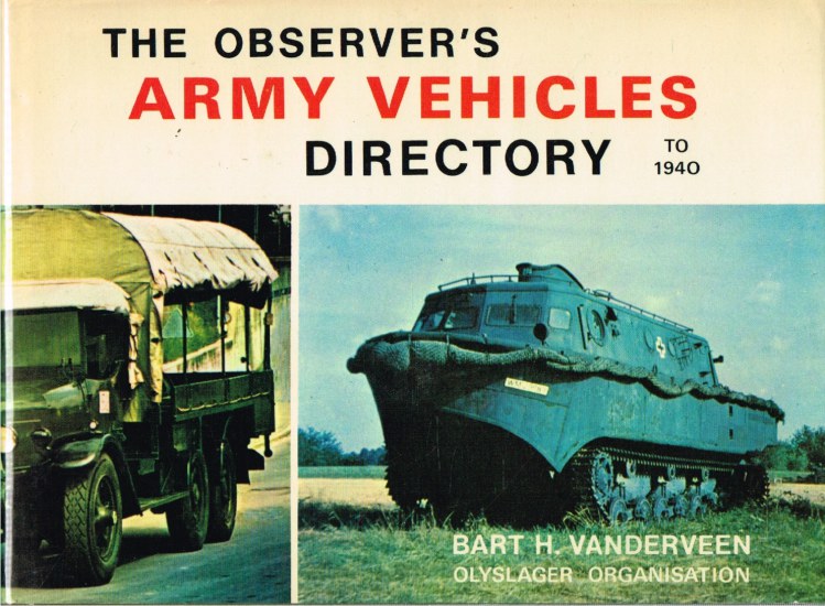 Image for THE OBSERVER'S ARMY VEHICLES DIRECTORY TO 1940