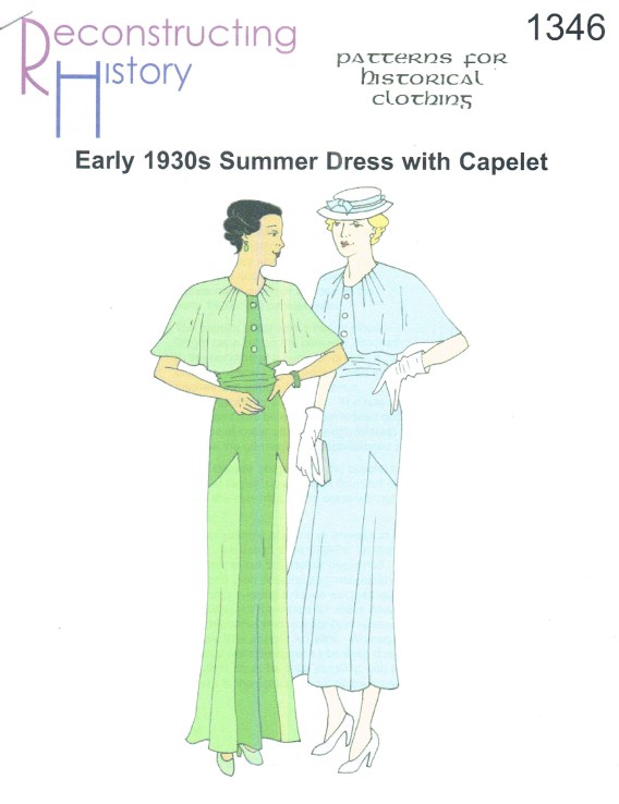 Image for RH1346: EARLY 1930S SUMMER DRESS WITH CAPELET