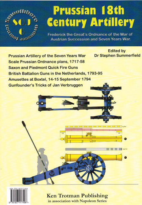 Image for SMOOTHBORE ORDNANCE JOURNAL ISSUE 6: PRUSSIAN 18TH CENTURY ARTILLERY
