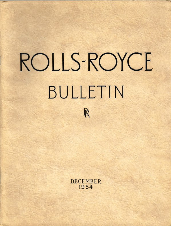 Image for ROLLS-ROYCE BULLETIN DECEMBER 1954