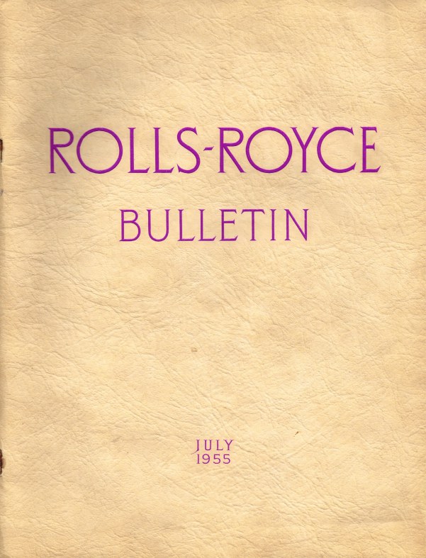 Image for ROLLS-ROYCE BULLETIN JULY 1955