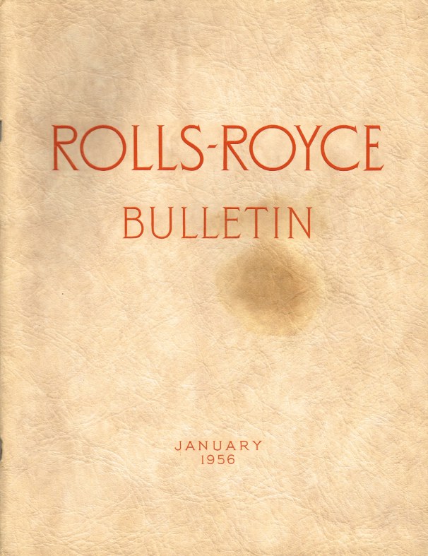 Image for ROLLS-ROYCE BULLETIN JANUARY 1956
