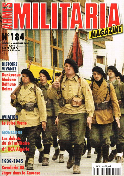 Image for ARMES MILITARIA MAGAZINE NO. 184 (FRENCH TEXT)