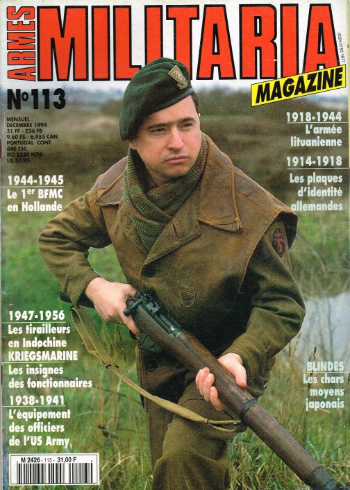 Image for ARMES MILITARIA MAGAZINE NO. 113 (FRENCH TEXT)