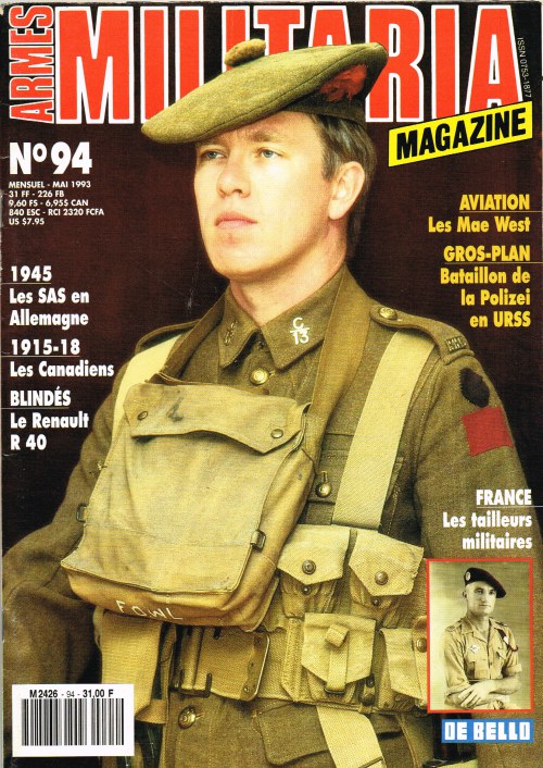 Image for ARMES MILITARIA MAGAZINE NO. 94 (FRENCH TEXT)
