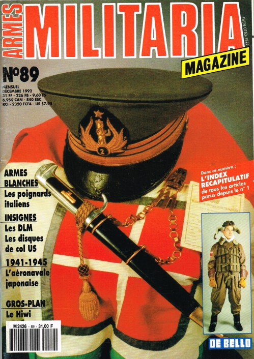 Image for ARMES MILITARIA MAGAZINE NO. 89 (FRENCH TEXT)