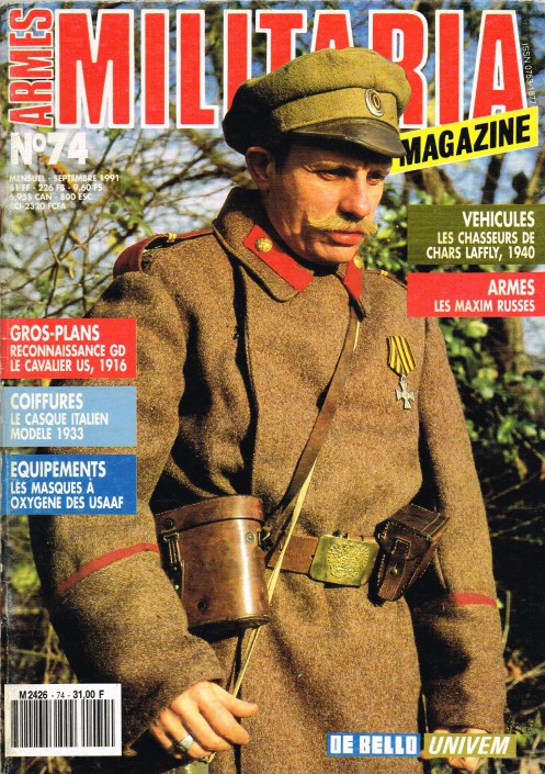Image for ARMES MILITARIA MAGAZINE NO. 74 (FRENCH TEXT)