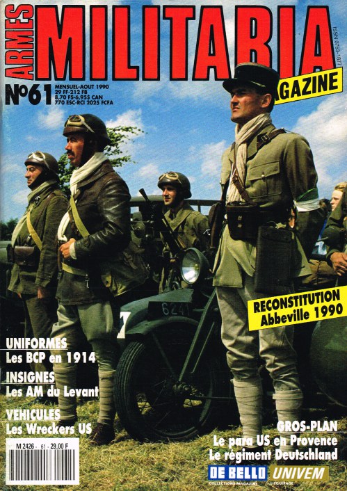 Image for ARMES MILITARIA MAGAZINE NO. 61 (FRENCH TEXT)