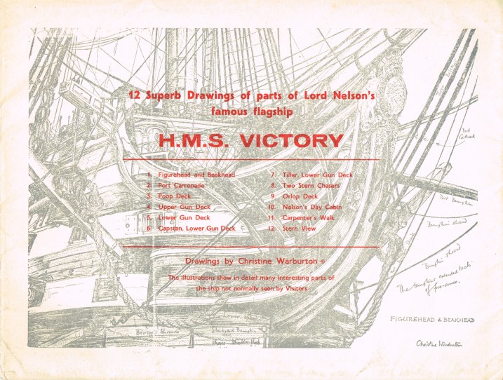 Image for HMS VICTORY : 12 SUPERB DRAWINGS OF PARTS OF LORD NELSON'S FAMOUS FLAGSHIP