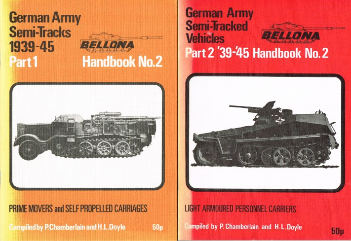 Image for SEMI-TRACKED VEHICLES OF THE GERMAN ARMY 1939-45: PART 1: PRIME MOVERS AND SELF PROPELLED CARRIAGES + PART 2: LIGHT ARMOURED PERSONNEL CARRIERS (TWO VOLUME SET)