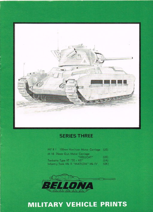 Image for BELLONA MILITARY VEHICLE PRINTS: SERIES THREE