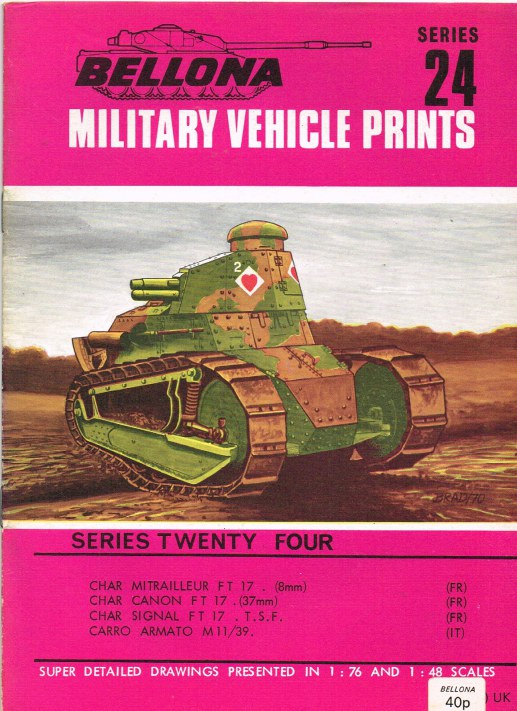 Image for BELLONA MILITARY VEHICLE PRINTS: SERIES TWENTY FOUR