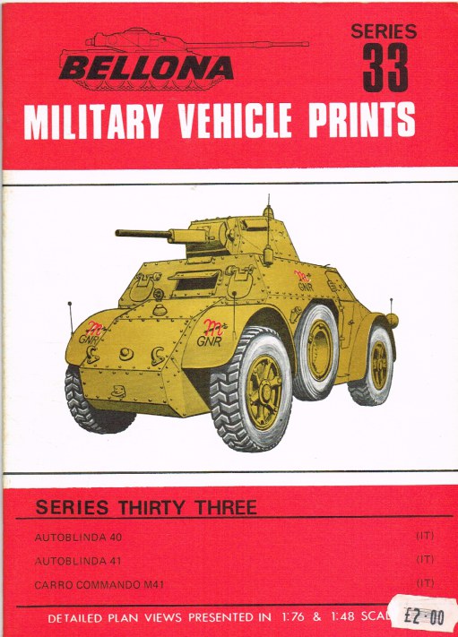 Image for BELLONA MILITARY VEHICLE PRINTS: SERIES THIRTY THREE