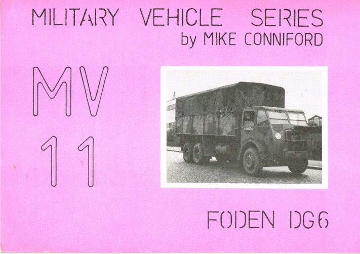 Image for MILITARY VEHICLE SERIES MV11: FODEN DG6