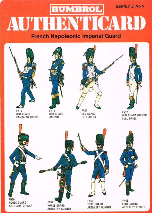 Image for HUMBROL AUTHENTICARD SERIES 2, NO.5: FRENCH NAPOLEONIC IMPERIAL GUARD